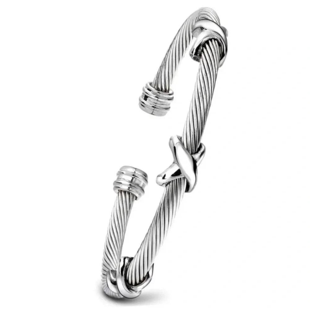Sterling Silver Cross Bracelet